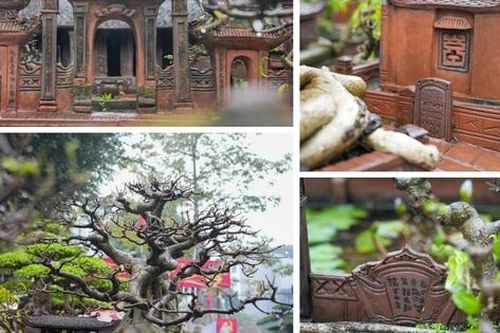 Tiểu cảnh tái hiện không gian làng Triều Khúc trước đô thị hóa