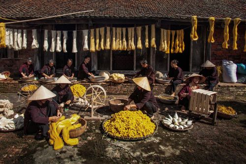 Làng nghề dệt đũi tơ tằm