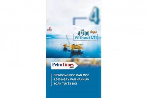 BIENDONG POC cán mốc 4.500 ngày vận hành an toàn tuyệt đối