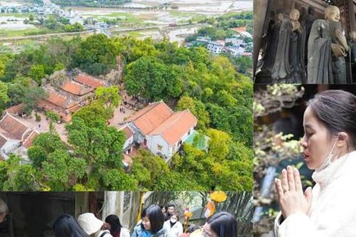 Du khách nô nức đến cầu bình an, chiêm bái những Bảo vật quốc gia ở Đệ nhất cổ tự của Hà Nội