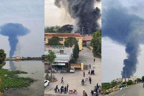 Cháy lớn tại Tiên Du, Bắc Ninh trong ngày tổ chức hội Lim