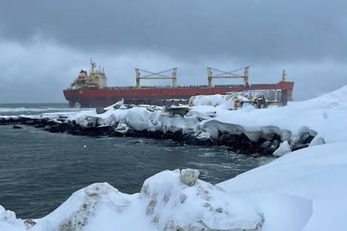 Tàu chở hàng Trung Quốc mắc cạn ngoài khơi đảo Sakhalin