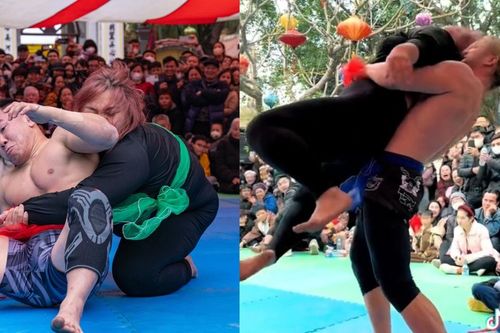 Cô gái 130 kg thắng nhà vô địch Jiujitsu Việt Nam, đối đầu cả đô vật nước ngoài ở hội làng là ai?