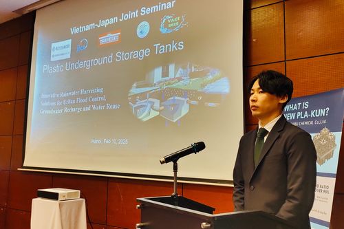 JICA hỗ trợ khảo sát nhu cầu sử dụng bể ngầm chứa nước mưa để giảm thiểu ngập lụt