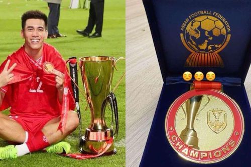 Tiến Linh đã nhận được huy chương vô địch ASEAN Cúp 2024 xịn