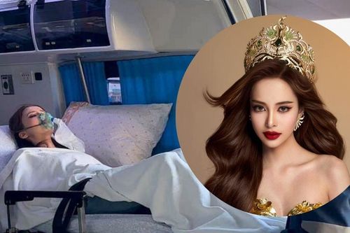 Đang ở sân bay, một hoa hậu phải nhập viện cấp cứu