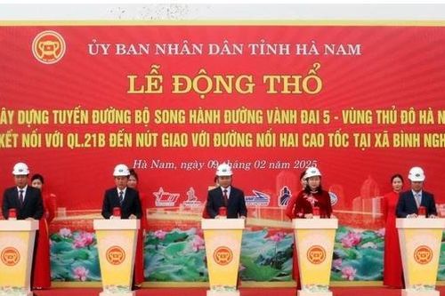 Khởi công dự án đường song hành Vành đai 5 - Vùng Thủ đô Hà Nội