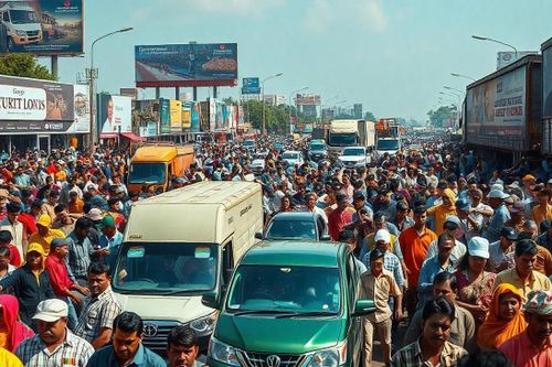 Tắc đường 300 km tại lễ hội lớn nhất hành tinh