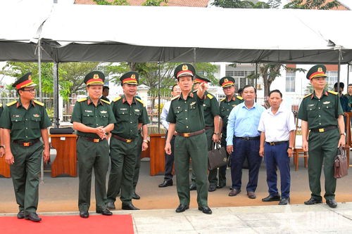 Quân khu 9: Kiểm tra công tác chuẩn bị Lễ giao nhận quân tại An Giang và Kiên Giang