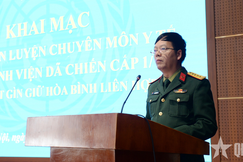 Học viện Quân y khai mạc khóa huấn luyện chuyên môn y tế cho Bệnh viện dã chiến cấp 1