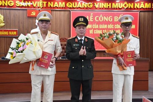 Công an tỉnh Quảng Nam điều động, bổ nhiệm lãnh đạo cấp phòng