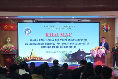 Điện Biên khai giảng khóa đào tạo tiếng Việt cho lưu học sinh 3 tỉnh Bắc Lào