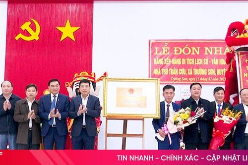 Đón nhận bằng di tích lịch sử văn hóa cấp tỉnh nhà thờ Trần Cưu