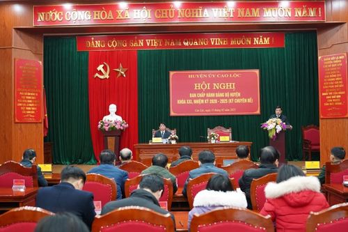 Hội nghị Ban Chấp hành Đảng bộ huyện Cao Lộc kỳ chuyên đề