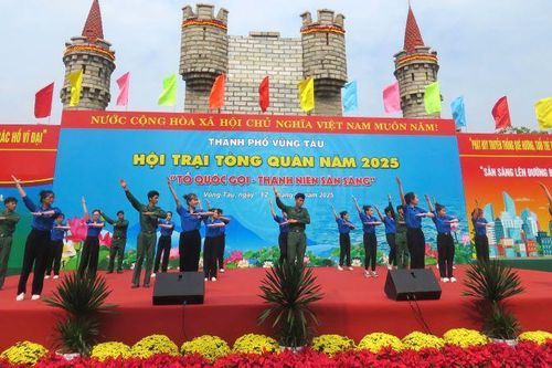 Nhiều hoạt động ý nghĩa tại Hội trại tòng quân thành phố Vũng Tàu năm 2025