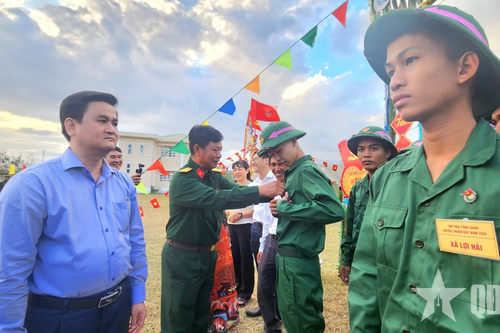 Huyện Thuận Bắc (Ninh Thuận) tổ chức hội trại tòng quân
