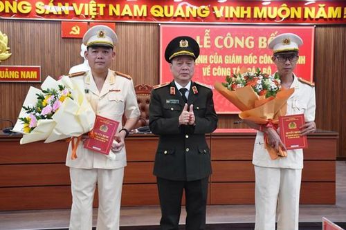 Công an tỉnh Quảng Nam điều động, bổ nhiệm lãnh đạo cấp phòng