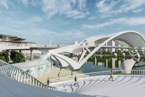 TPHCM chốt ngày khởi công cầu đi bộ nghìn tỷ hình lá dừa qua sông Sài Gòn