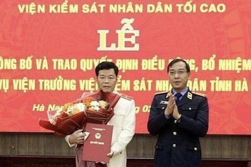 Công bố quyết định bổ nhiệm chức vụ Viện trưởng Viện KSND tỉnh Hà Nam