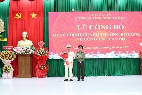 Trưởng Công an Tp.Phan Rang - Tháp Chàm giữ chức Phó Giám đốc Công an tỉnh Ninh Thuận