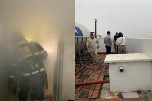 Đưa 30 người thoát nạn trong vụ cháy tòa nhà ở quận Cầu Giấy