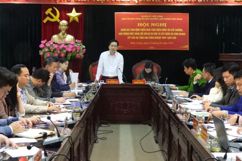 Hữu Lũng: Đánh giá tình hình giải phóng mặt bằng dự án đầu tư xây dựng kinh doanh hạ tầng khu công nghiệp VSIP Lạng Sơn