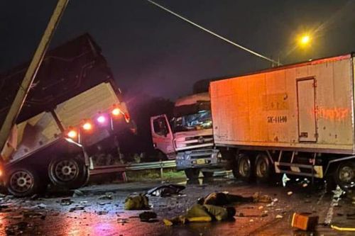 Vụ tai nạn trên QL1A đoạn qua Bình Định: Xe ô tô tải đi không đúng làn đường quy định