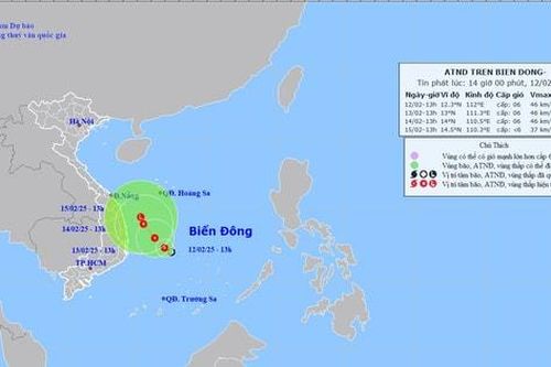Xuất hiện áp thấp nhiệt đới đầu tiên năm 2025
