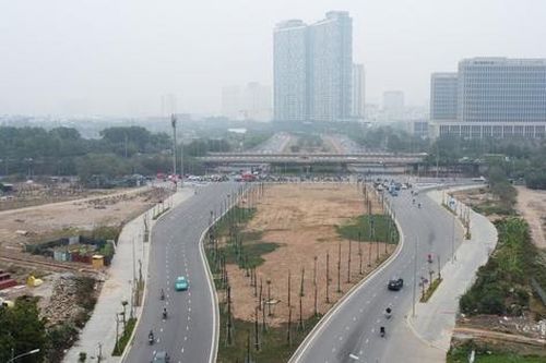 Ngắm diện mạo con đường huyết mạch nối 2 quận Hà Nội sau nhiều năm thi công