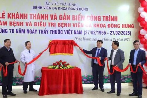 Thái Bình khánh thành công trình y tế gần 75 tỷ đồng chào mừng 70 năm Ngày Thầy thuốc Việt Nam
