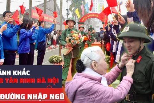 Hơn 4.400 tân binh Hà Nội hăng hái lên đường nhập ngũ