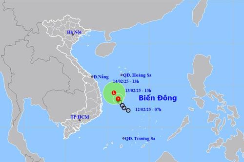 Áp thấp nhiệt đới khả năng suy yếu trên vùng biển Quảng Ngãi đến Phú Yên