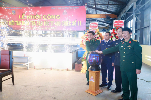Cảnh sát biển Việt Nam khởi công đóng mới tàu tuần tra cao tốc