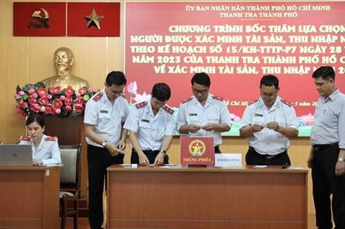TPHCM: 27 cơ quan, tổ chức được chọn xác minh tài sản, thu nhập