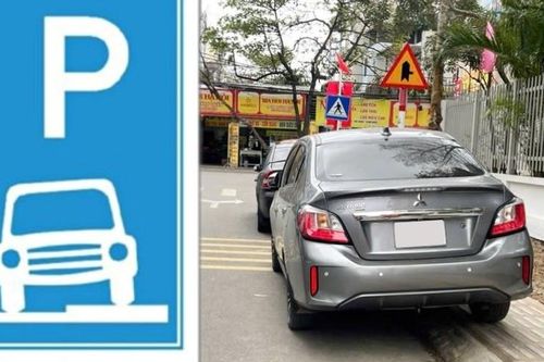 Ô tô đỗ 'gác chân' lên vỉa hè tuy gọn gàng nhưng lại ít nơi cho phép