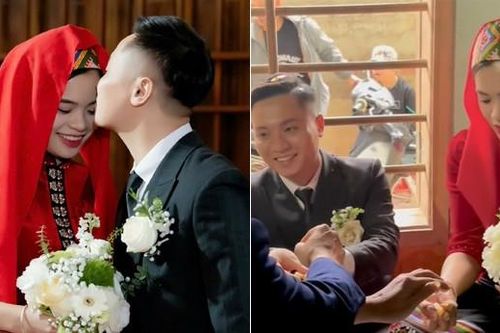Cô dâu, chú rể thực hiện nghi thức 'lạ' trong phòng tân hôn, nhiều người tò mò