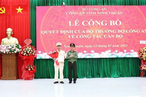 Trưởng Công an TP Phan Rang- Tháp Chàm giữ chức Phó Giám đốc Công an tỉnh Ninh Thuận