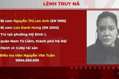 Công an Hà Nội truy nã hai đối tượng cướp tài sản
