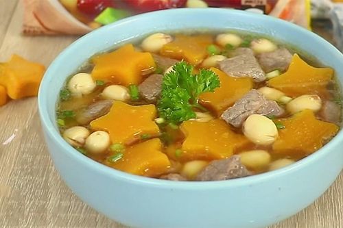 Cách hầm thịt bò bí đỏ thơm ngon