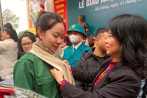 Trang nghiêm, vui tươi Ngày hội tòng quân tại quận Hà Đông