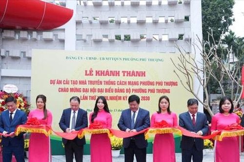 Quận Tây Hồ khánh thành Nhà truyền thống cách mạng phường Phú Thượng