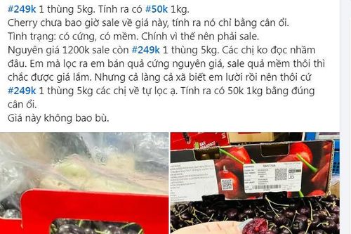 Giá cherry rẻ chưa từng có