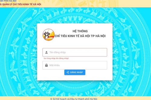 Vận hành, khai thác hệ thống thông tin đăng ký, giao chỉ tiêu kinh tế-xã hội