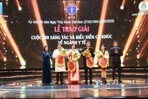Trao giải cuộc thi sáng tác và biểu diễn ca khúc về ngành y