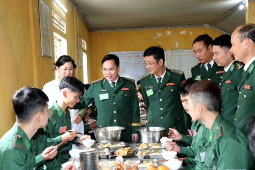 Bộ đội Biên phòng tỉnh Hà Tĩnh tiếp nhận chiến sĩ mới nhập ngũ năm 2025