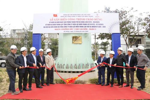 Gắn biển và đưa vào vận hành Mạch 2 đường dây 110kV An Đồn - Quận 3.