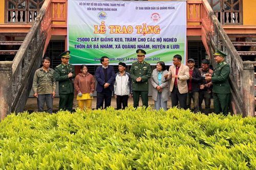 Tặng 25.000 cây giống cho người dân biên giới huyện A Lưới