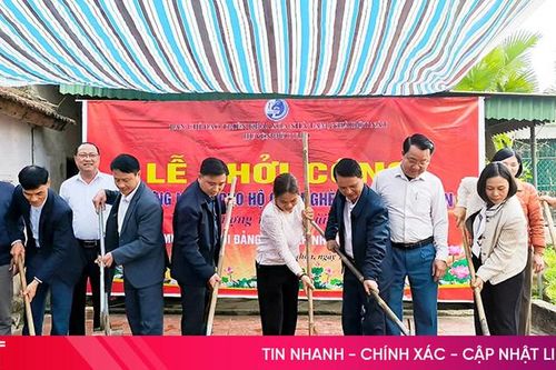Khởi công xây nhà tình nghĩa cho hộ nghèo, cận nghèo ở Đức Thọ