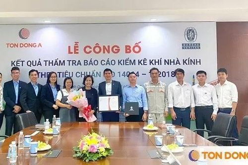 Tôn Đông Á đạt chứng nhận ISO 14064-1:2018