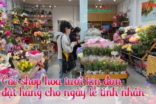 Các shop hoa tươi kín đơn đặt hàng cho ngày lễ tình nhân